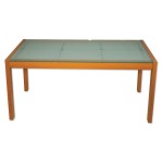 Large Frosted Glass Dining Table